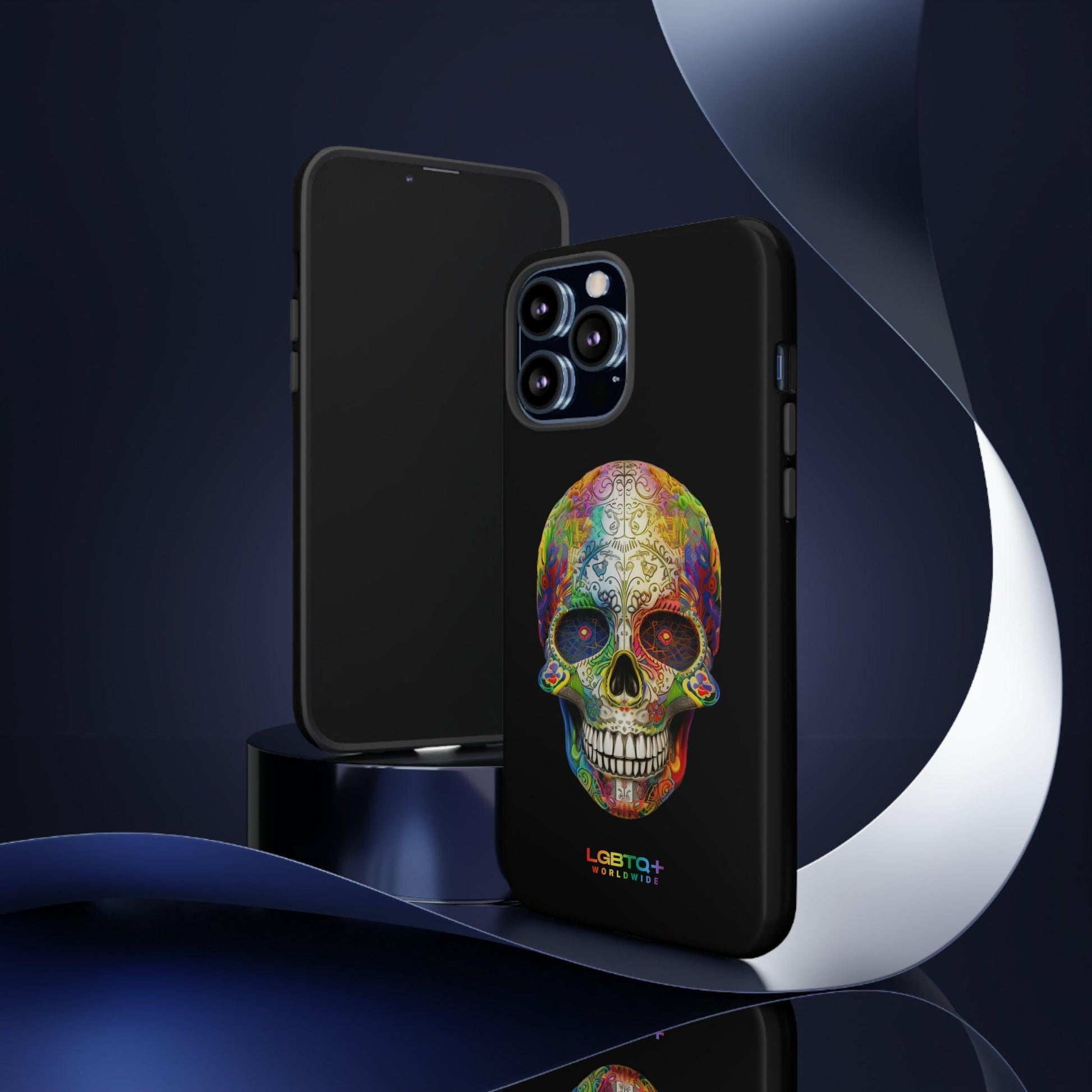 LGBTQWorldwide - ,,SKULL HEAD" Doppelgehäuse Handyhülle Accessories, Glossy, iPhone Cases, Matte, Phone accessory, Phone Cases, Samsung Cases, tough, Valentine's Day Picks lgbtq Bekleidung Accessoires unisex Zubehör