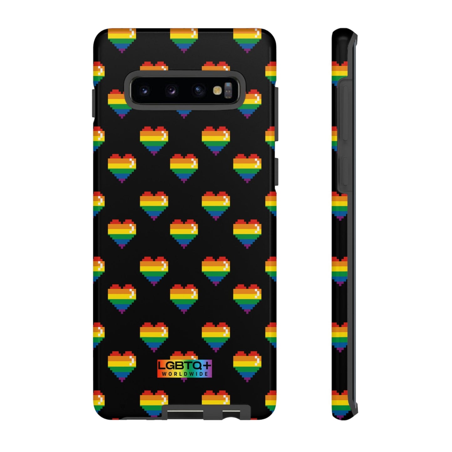 LGBTQWorldwide - ,,COMIC HERZEN" Doppelgehäuse Handyhülle Accessories, Glossy, iPhone Cases, Matte, Phone accessory, Phone Cases, Samsung Cases, Thermo, Valentine's Day Picks lgbtq Bekleidung Accessoires unisex Zubehör