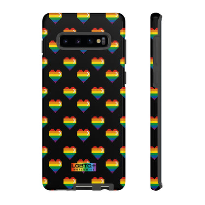 LGBTQWorldwide - ,,COMIC HERZEN" Doppelgehäuse Handyhülle Accessories, Glossy, iPhone Cases, Matte, Phone accessory, Phone Cases, Samsung Cases, Thermo, Valentine's Day Picks lgbtq Bekleidung Accessoires unisex Zubehör