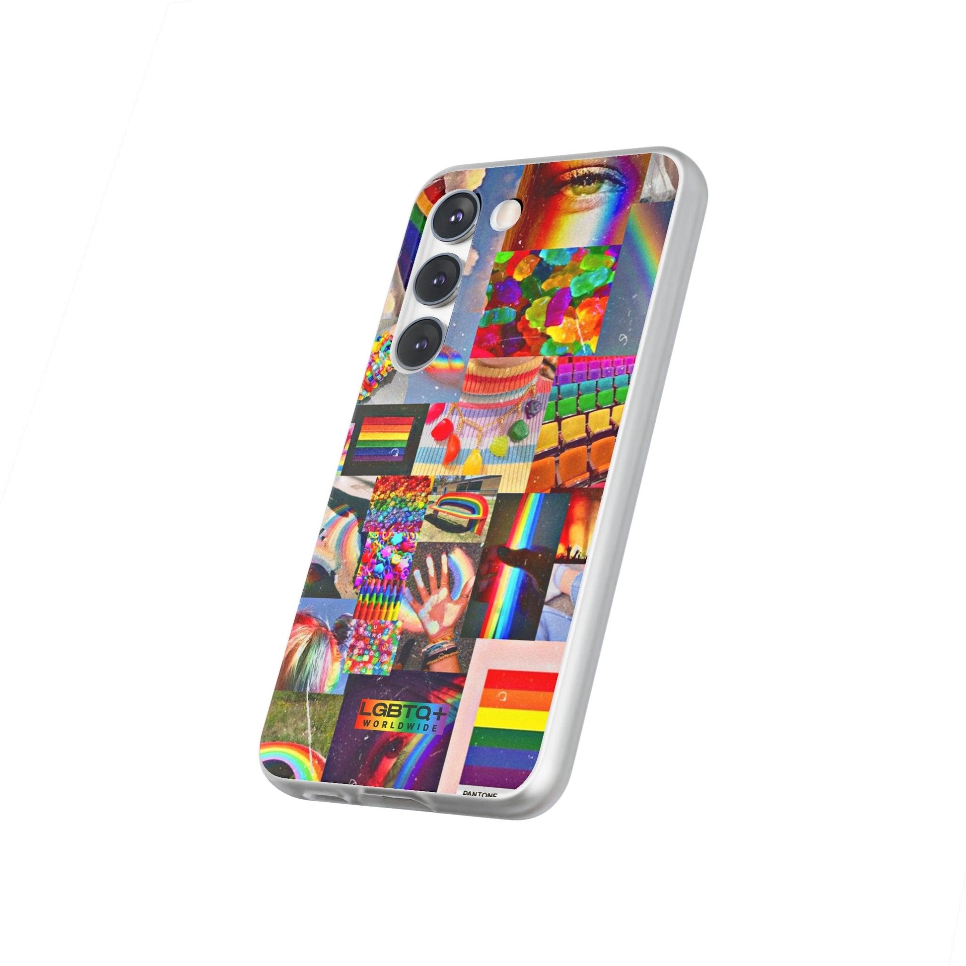 LGBTQWorldwide - ,,COMMUNITY" Flexible Handyhülle Accessories, Case, iPhone, iPhone Cases, Phone accessory, Phone Cases, Samsung Cases, silikon, Valentine's Day promotion lgbtq Bekleidung Accessoires unisex Zubehör