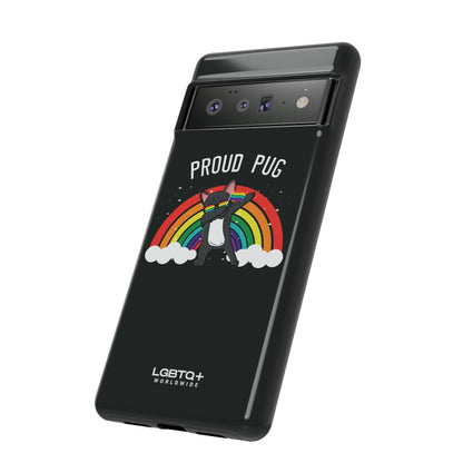 LGBTQWorldwide - ,,PROUD PUG" Doppelgehäuse Handyhülle Accessories, Glossy, iPhone Cases, Matte, Phone accessory, Phone Cases, Samsung Cases, Thermo, Valentine's Day Picks lgbtq Bekleidung Accessoires unisex Zubehör