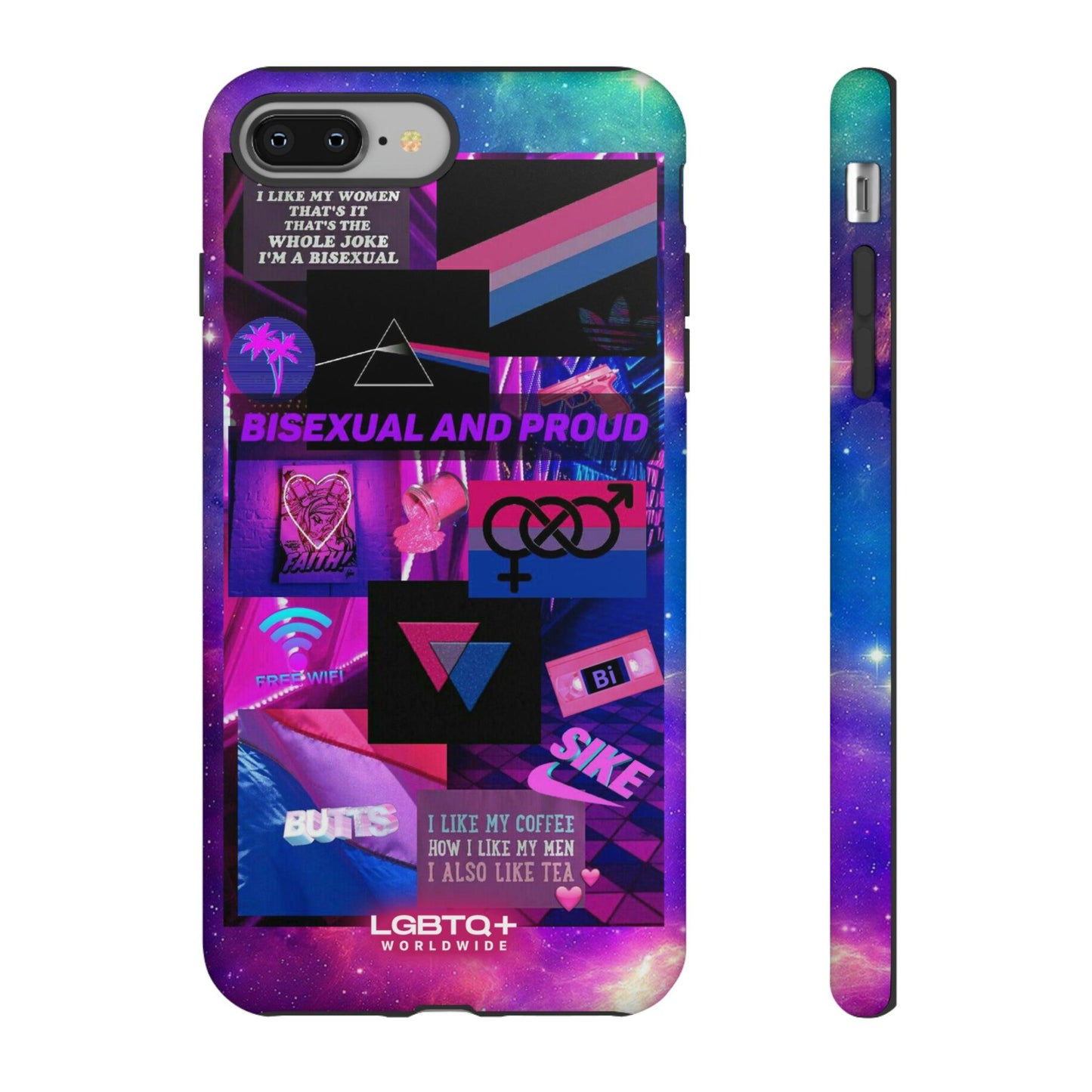 LGBTQWorldwide - ,,BISEXUAL" Doppelgehäuse Handyhülle Accessories, Glossy, iPhone Cases, Matte, Phone accessory, Phone Cases, Samsung Cases, Thermo, Valentine's Day Picks lgbtq Bekleidung Accessoires unisex Zubehör