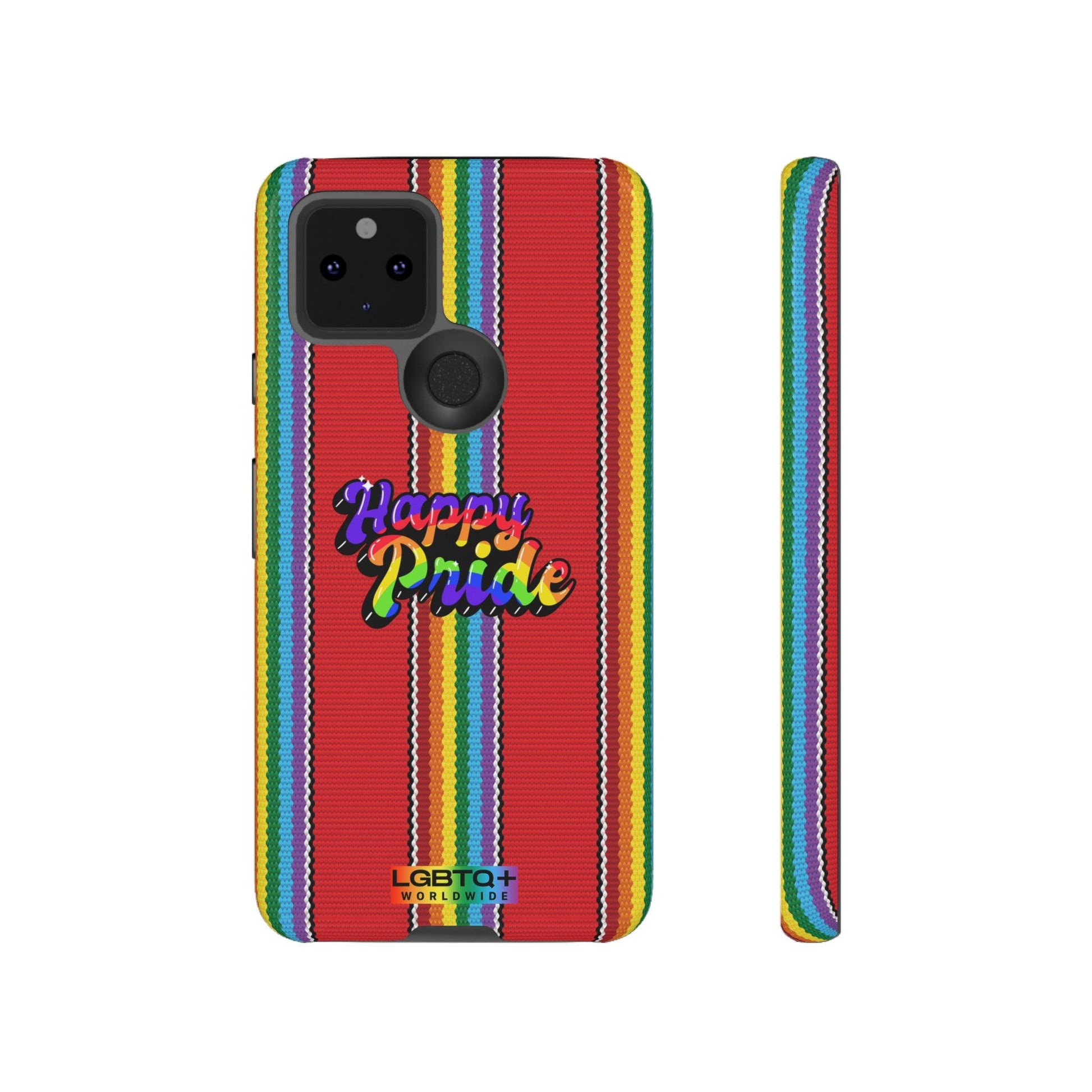 LGBTQWorldwide - ,,HAPPY PRIDE" Doppelgehäuse Handyhülle Accessories, Glossy, iPhone Cases, Matte, Phone accessory, Phone Cases, Samsung Cases, Thermo, Valentine's Day Picks lgbtq Bekleidung Accessoires unisex Zubehör