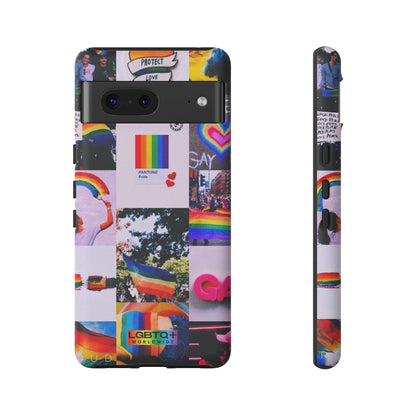 LGBTQWorldwide - ,,REGENBOGEN" Doppelgehäuse Handyhülle Accessories, Glossy, iPhone Cases, Matte, Phone accessory, Phone Cases, Samsung Cases, Thermo, Valentine's Day Picks lgbtq Bekleidung Accessoires unisex Zubehör