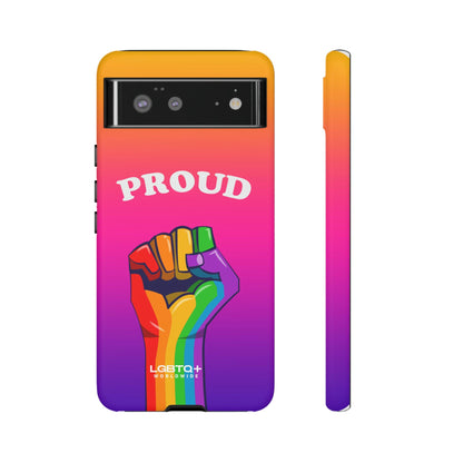 LGBTQWorldwide - ,,GLÜCKLICH" Doppelgehäuse Handyhülle Accessories, Glossy, iPhone Cases, Matte, Phone accessory, Phone Cases, Samsung Cases, Thermo, Valentine's Day Picks lgbtq Bekleidung Accessoires unisex Zubehör