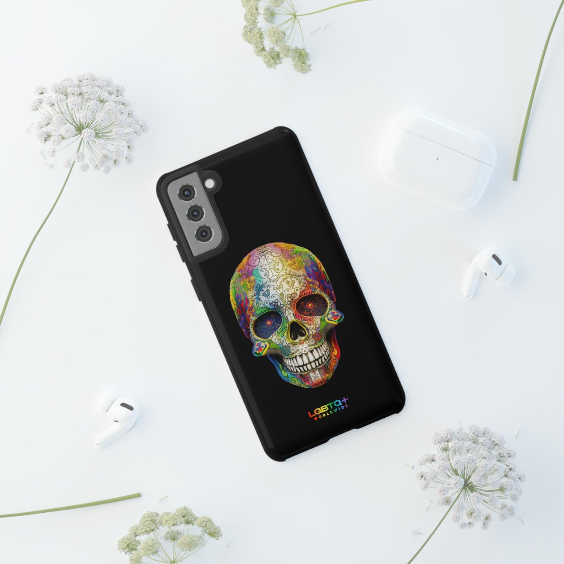 LGBTQWorldwide - ,,SKULL HEAD" Doppelgehäuse Handyhülle Accessories, Glossy, iPhone Cases, Matte, Phone accessory, Phone Cases, Samsung Cases, tough, Valentine's Day Picks lgbtq Bekleidung Accessoires unisex Zubehör