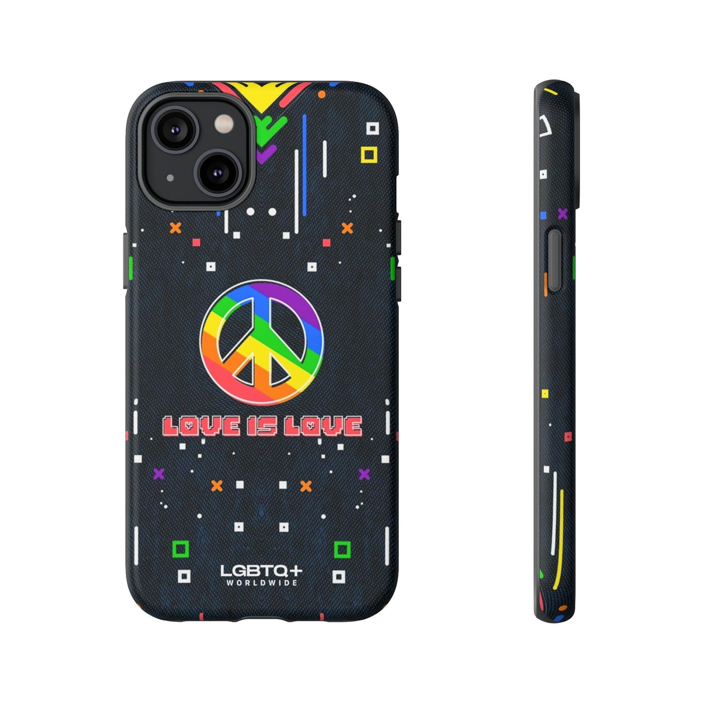 LGBTQWorldwide - ,,PEACE" Doppelgehäuse Handyhülle Accessories, Glossy, iPhone Cases, Matte, Phone accessory, Phone Cases, Samsung Cases, Thermo, Valentine's Day Picks lgbtq Bekleidung Accessoires unisex Zubehör