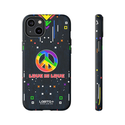 LGBTQWorldwide - ,,PEACE" Doppelgehäuse Handyhülle Accessories, Glossy, iPhone Cases, Matte, Phone accessory, Phone Cases, Samsung Cases, Thermo, Valentine's Day Picks lgbtq Bekleidung Accessoires unisex Zubehör