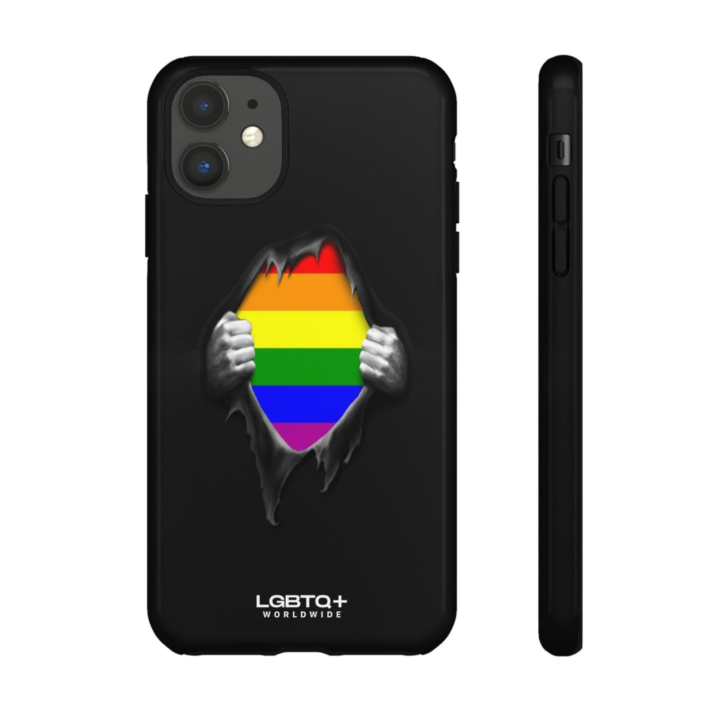 LGBTQWorldwide - ,,SCHWARZES LOCH" Doppelgehäuse Handyhülle Accessories, Glossy, iPhone Cases, Matte, Phone accessory, Phone Cases, Samsung Cases, Thermo, Valentine's Day Picks lgbtq Bekleidung Accessoires unisex Zubehör