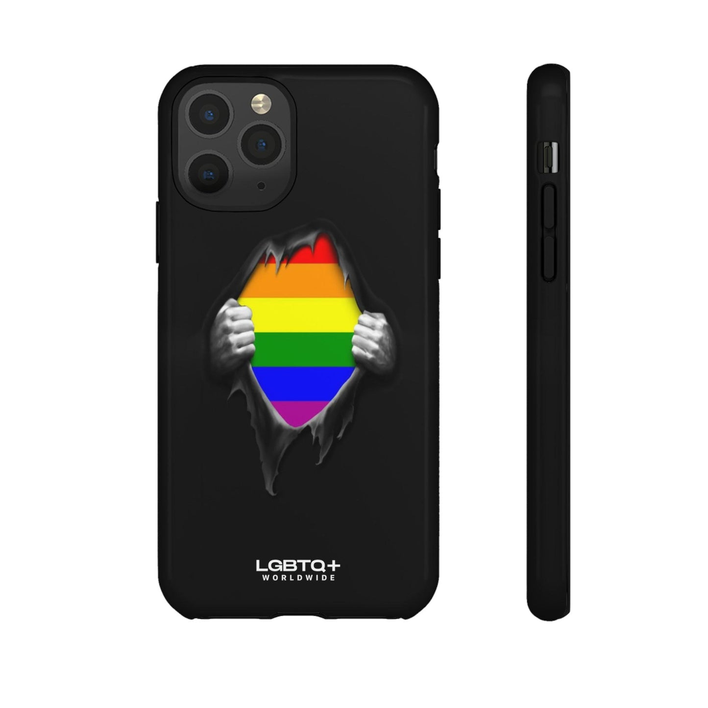 LGBTQWorldwide - ,,SCHWARZES LOCH" Doppelgehäuse Handyhülle Accessories, Glossy, iPhone Cases, Matte, Phone accessory, Phone Cases, Samsung Cases, Thermo, Valentine's Day Picks lgbtq Bekleidung Accessoires unisex Zubehör