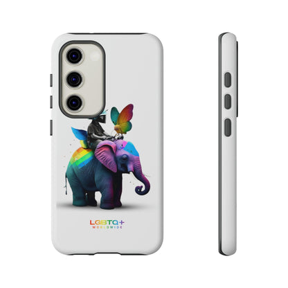 LGBTQWorldwide - ,,SCHMETTERLING" Doppelgehäuse Handyhülle Accessories, Glossy, iPhone Cases, Matte, Phone accessory, Phone Cases, Samsung Cases, tough, Valentine's Day Picks lgbtq Bekleidung Accessoires unisex Zubehör