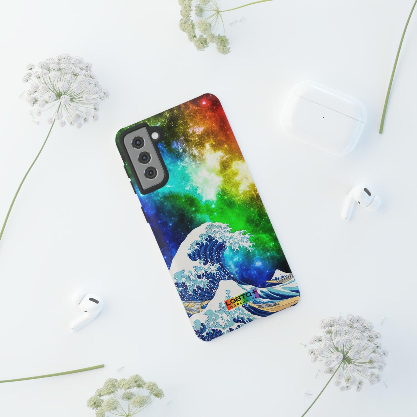 LGBTQWorldwide - ,,WELLE" Doppelgehäuse Handyhülle Accessories, Glossy, iPhone Cases, Matte, Phone accessory, Phone Cases, Samsung Cases, Thermo, Valentine's Day Picks lgbtq Bekleidung Accessoires unisex Zubehör