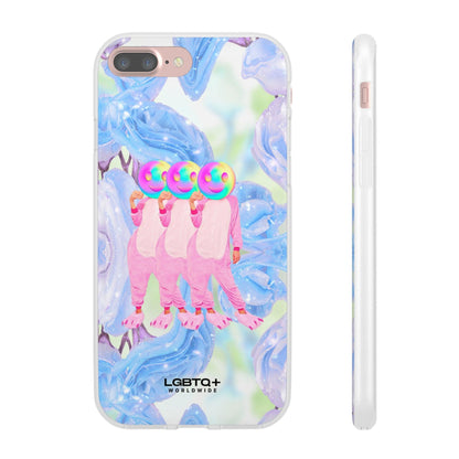 LGBTQWorldwide - ,,TEDDY BÄR" Flexible Handyhülle Accessories, Case, iPhone, iPhone Cases, Phone accessory, Phone Cases, Samsung Cases, silikon, Valentine's Day promotion lgbtq Bekleidung Accessoires unisex Zubehör