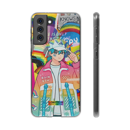 LGBTQWorldwide - ,,REGENBOGEN JUNGE" Flexible Handyhülle Accessories, Case, iPhone, iPhone Cases, Phone accessory, Phone Cases, Samsung Cases, silikon, Valentine's Day promotion lgbtq Bekleidung Accessoires unisex Zubehör