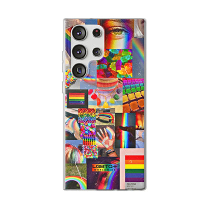 LGBTQWorldwide - ,,COMMUNITY" Flexible Handyhülle Accessories, Case, iPhone, iPhone Cases, Phone accessory, Phone Cases, Samsung Cases, silikon, Valentine's Day promotion lgbtq Bekleidung Accessoires unisex Zubehör