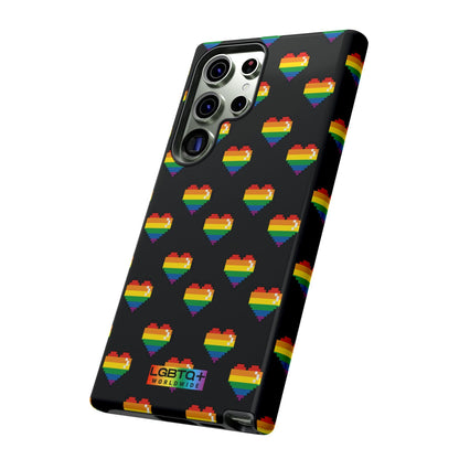 LGBTQWorldwide - ,,COMIC HERZEN" Doppelgehäuse Handyhülle Accessories, Glossy, iPhone Cases, Matte, Phone accessory, Phone Cases, Samsung Cases, Thermo, Valentine's Day Picks lgbtq Bekleidung Accessoires unisex Zubehör