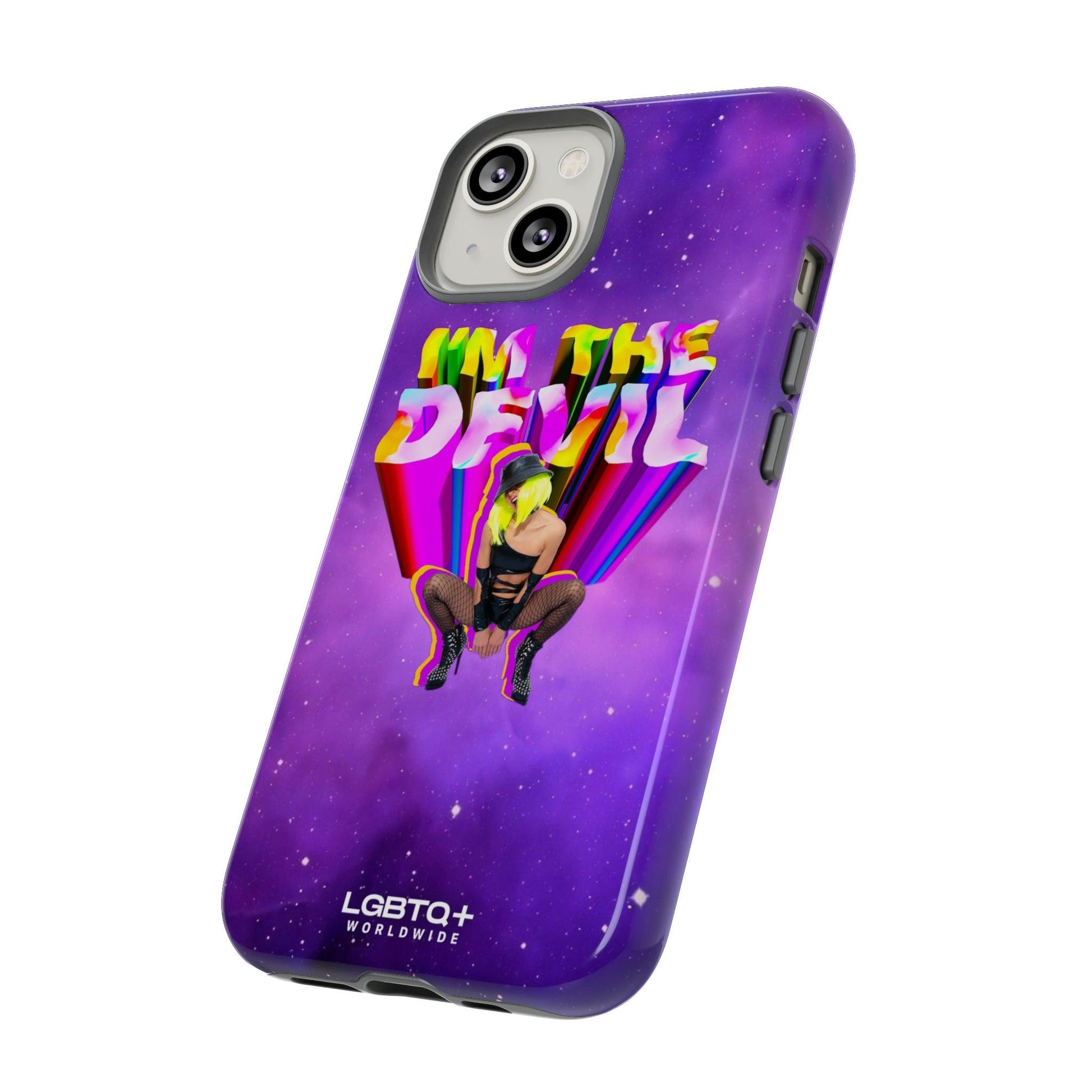 LGBTQWorldwide - ,,I AM THE DEVIL" Doppelgehäuse Handyhülle Accessories, Glossy, iPhone Cases, Matte, Phone accessory, Phone Cases, Samsung Cases, Thermo, Valentine's Day Picks lgbtq Bekleidung Accessoires unisex Zubehör