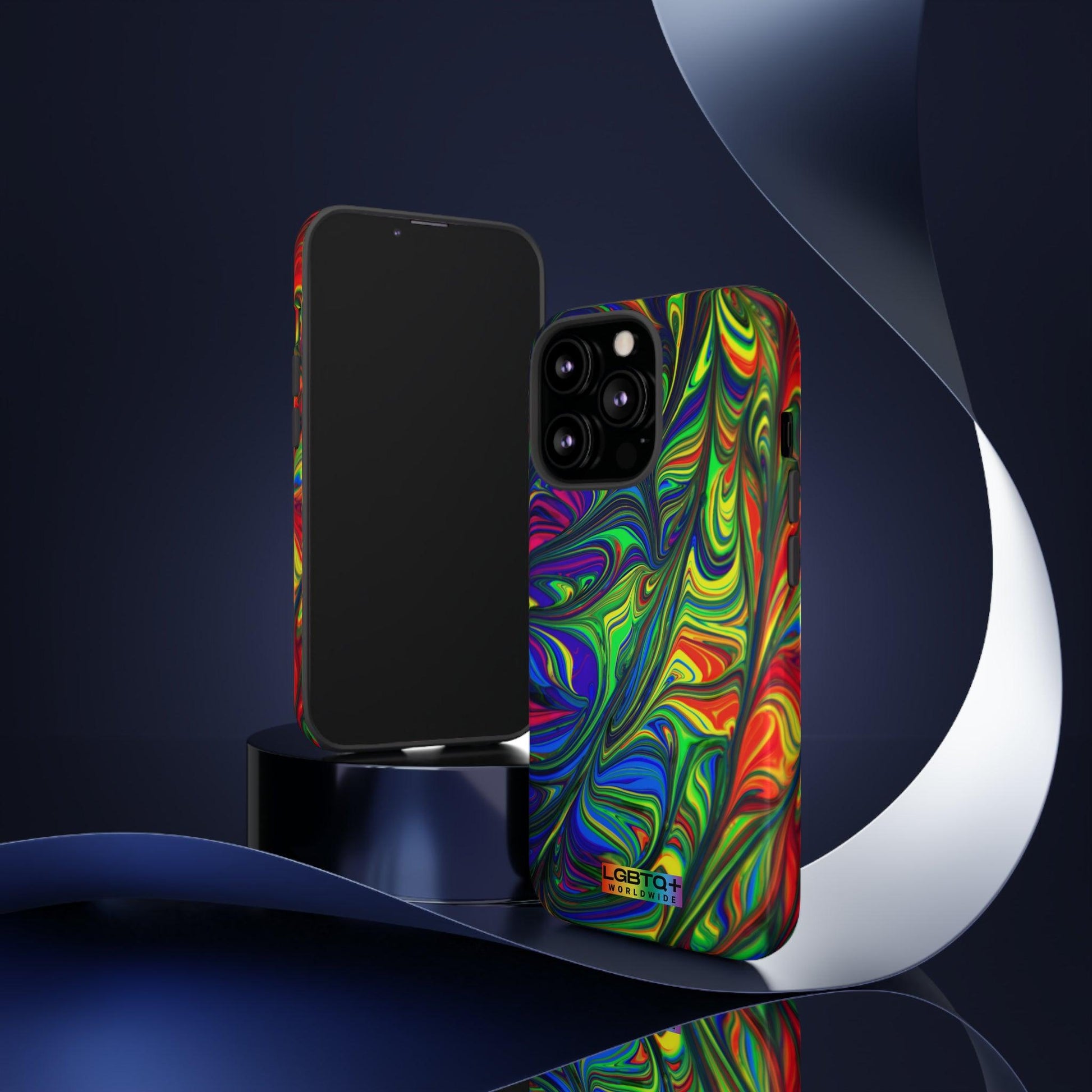 LGBTQWorldwide - ,,ILLUSION" Doppelgehäuse Handyhülle Accessories, Glossy, iPhone Cases, Matte, Phone accessory, Phone Cases, Samsung Cases, Thermo, Valentine's Day Picks lgbtq Bekleidung Accessoires unisex Zubehör