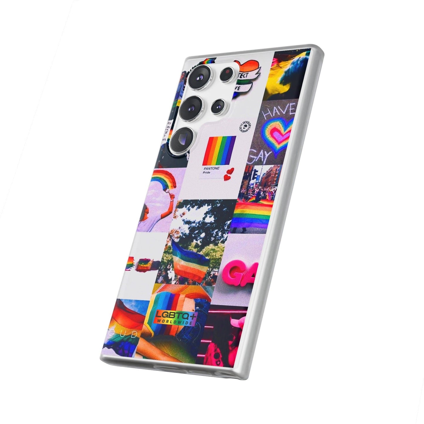 LGBTQWorldwide - ,,REGENBOGEN" Flexible Handyhülle Accessories, Case, iPhone, iPhone Cases, Phone accessory, Phone Cases, Samsung Cases, silikon, Valentine's Day promotion lgbtq Bekleidung Accessoires unisex Zubehör