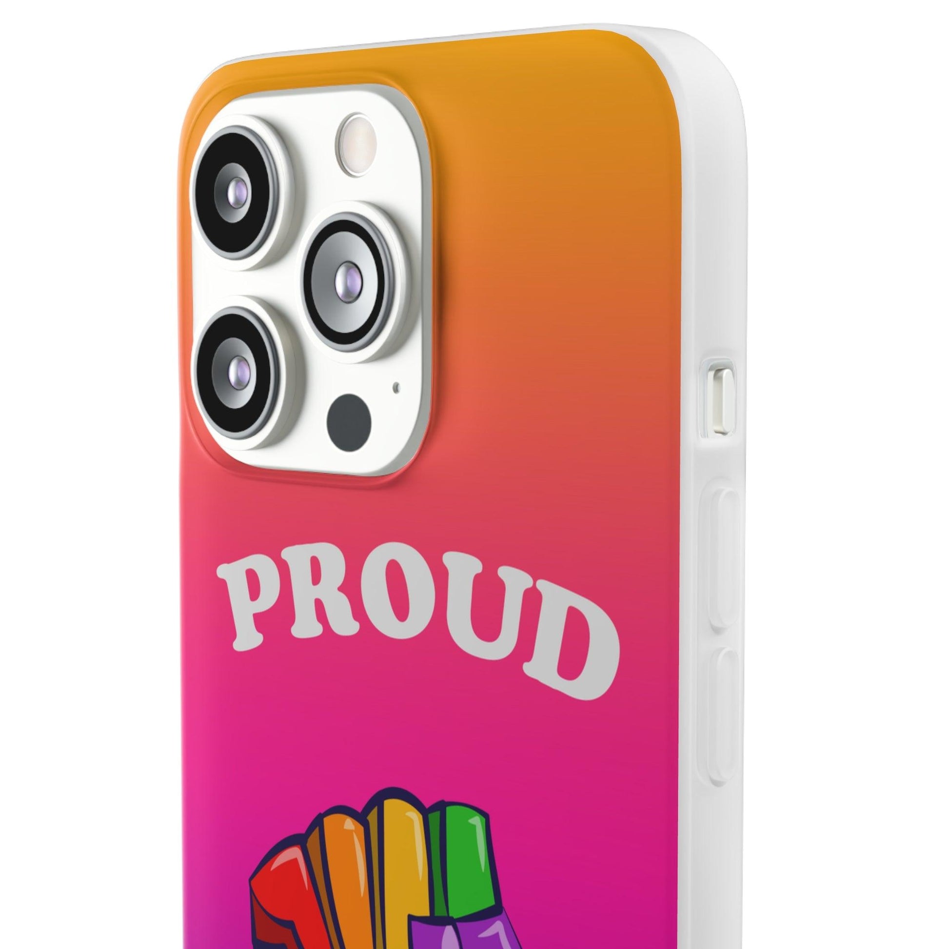 LGBTQWorldwide - ,,GLÜCKLICH" Flexible Handyhülle Accessories, Case, iPhone, iPhone Cases, Phone accessory, Phone Cases, Samsung Cases, silikon, Valentine's Day promotion lgbtq Bekleidung Accessoires unisex Zubehör