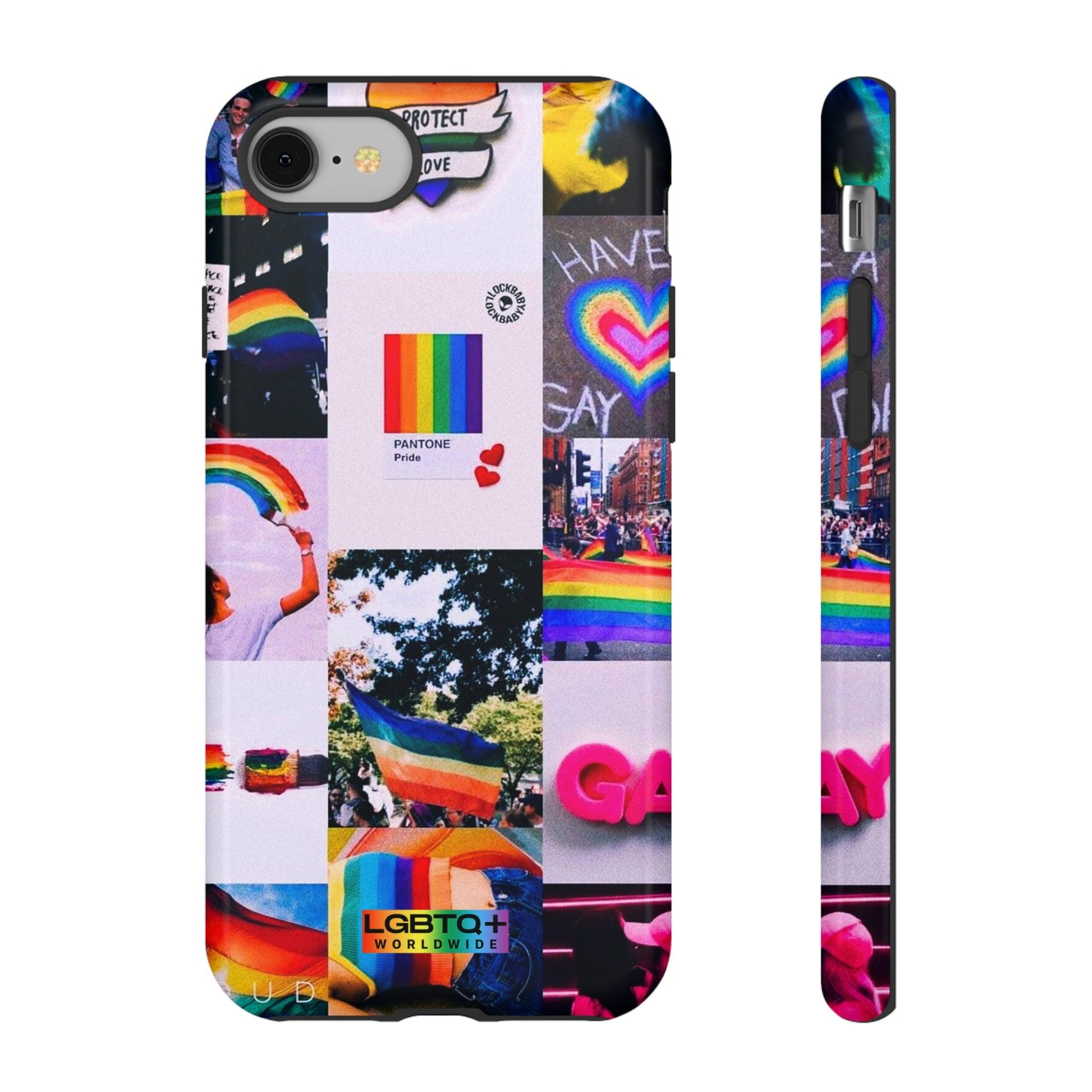 LGBTQWorldwide - ,,REGENBOGEN" Doppelgehäuse Handyhülle Accessories, Glossy, iPhone Cases, Matte, Phone accessory, Phone Cases, Samsung Cases, Thermo, Valentine's Day Picks lgbtq Bekleidung Accessoires unisex Zubehör