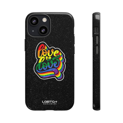 LGBTQWorldwide - ,,LOVE IS LOVE" Doppelgehäuse Handyhülle Accessories, Glossy, iPhone Cases, Matte, Phone accessory, Phone Cases, Samsung Cases, Thermo, Valentine's Day Picks lgbtq Bekleidung Accessoires unisex Zubehör