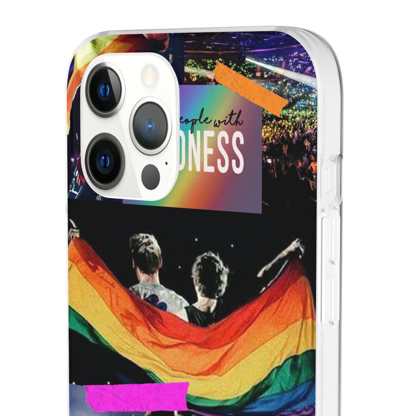 LGBTQWorldwide - ,,KINDNESS" Flexible Handyhülle Accessories, Case, iPhone, iPhone Cases, Phone accessory, Phone Cases, Samsung Cases, silikon, Valentine's Day promotion lgbtq Bekleidung Accessoires unisex Zubehör