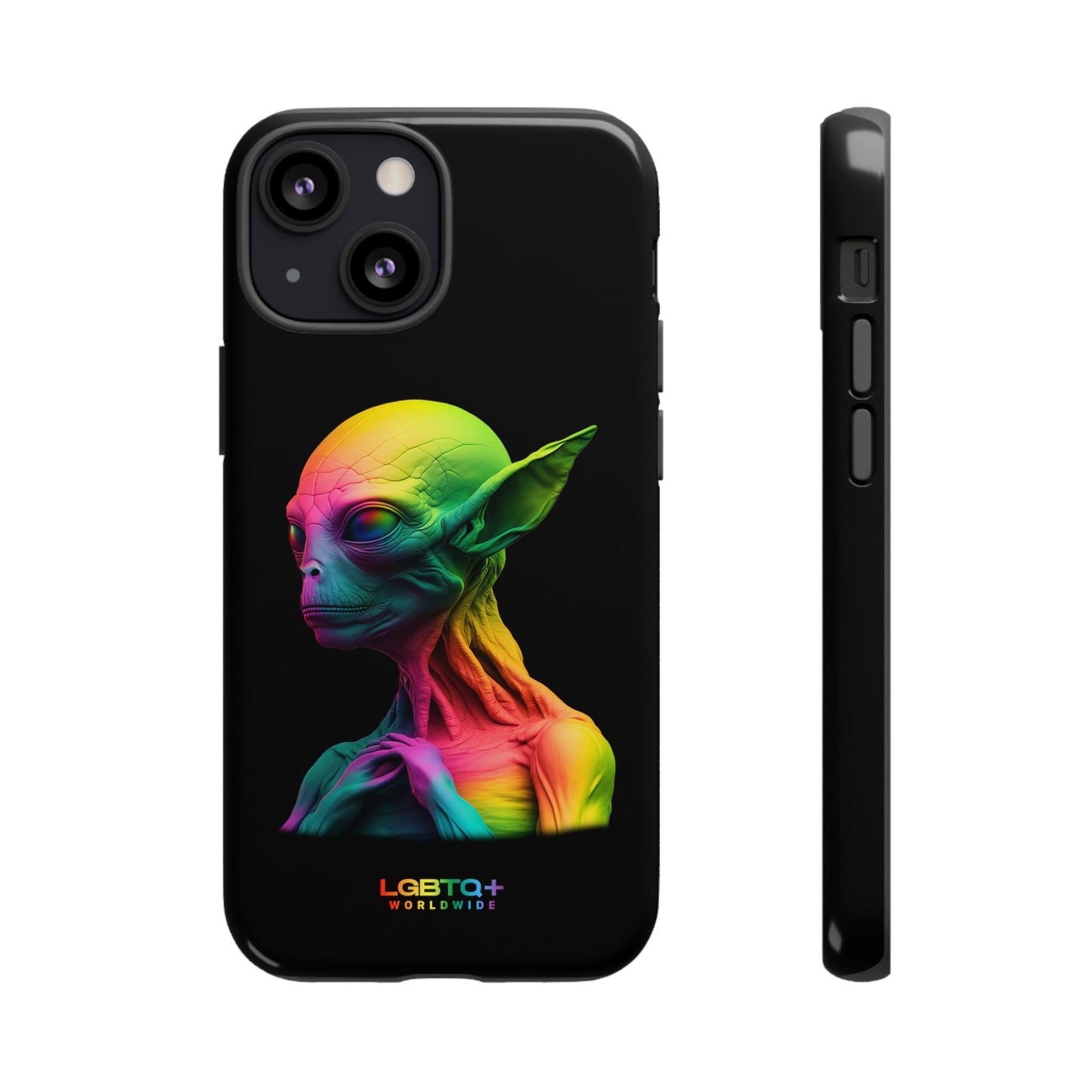 LGBTQWorldwide - ,,ALIEN" Doppelgehäuse Handyhülle Accessories, Glossy, iPhone Cases, Matte, Phone accessory, Phone Cases, Samsung Cases, tough, Valentine's Day Picks lgbtq Bekleidung Accessoires unisex Zubehör