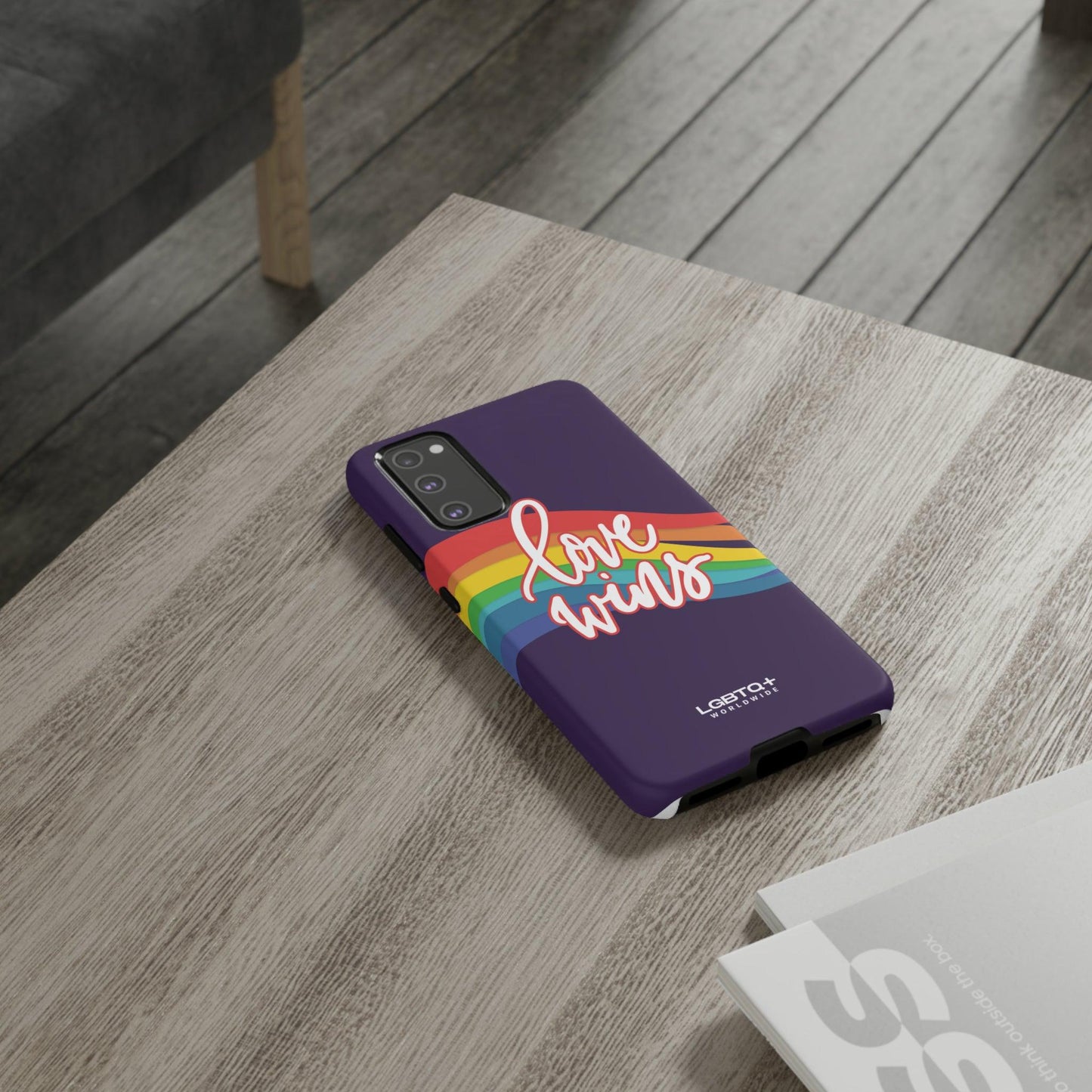 LGBTQWorldwide - ,,LIEBE GEWINNT" Doppelgehäuse Handyhülle Accessories, Glossy, iPhone Cases, Matte, Phone accessory, Phone Cases, Samsung Cases, Thermo, Valentine's Day Picks lgbtq Bekleidung Accessoires unisex Zubehör