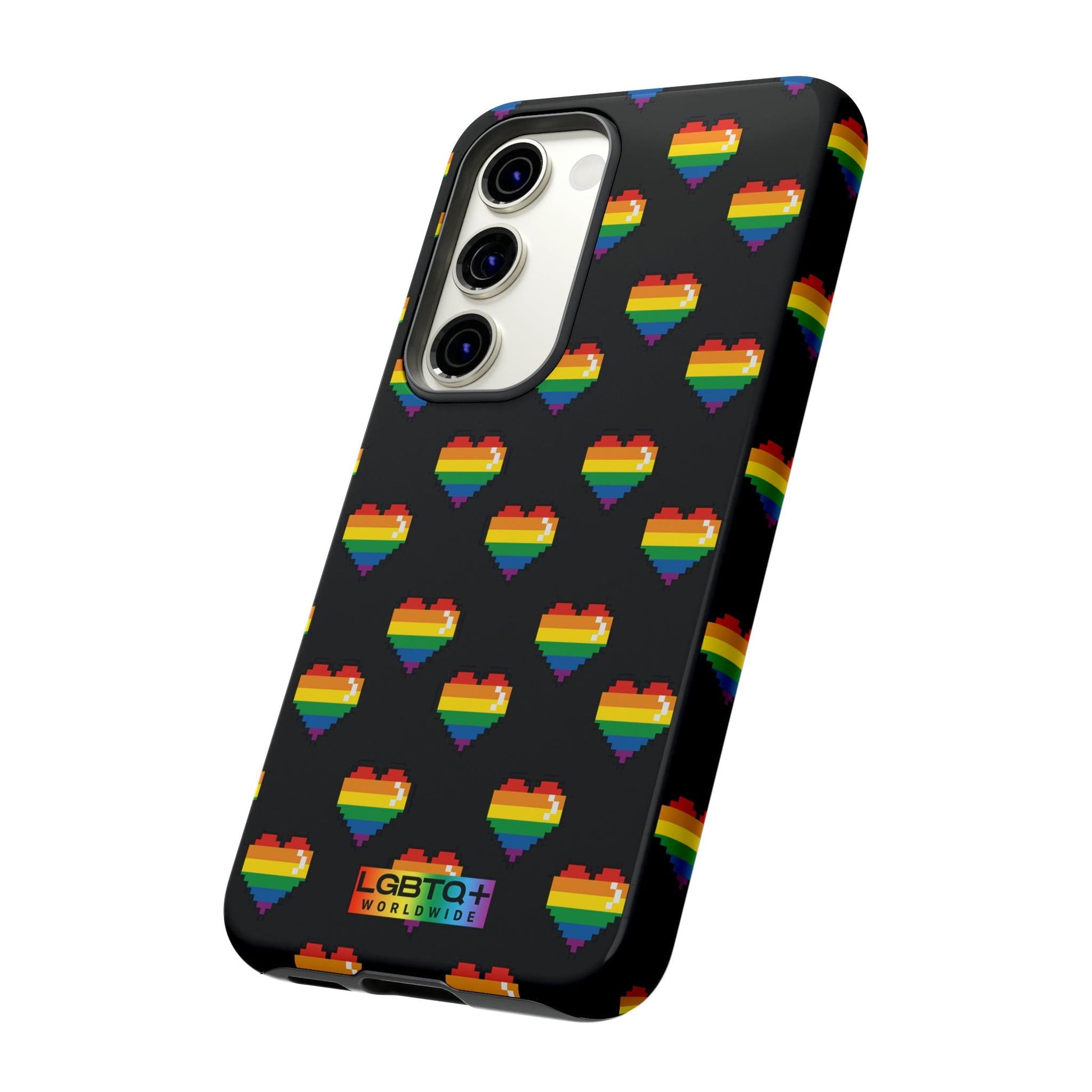 LGBTQWorldwide - ,,COMIC HERZEN" Doppelgehäuse Handyhülle Accessories, Glossy, iPhone Cases, Matte, Phone accessory, Phone Cases, Samsung Cases, Thermo, Valentine's Day Picks lgbtq Bekleidung Accessoires unisex Zubehör