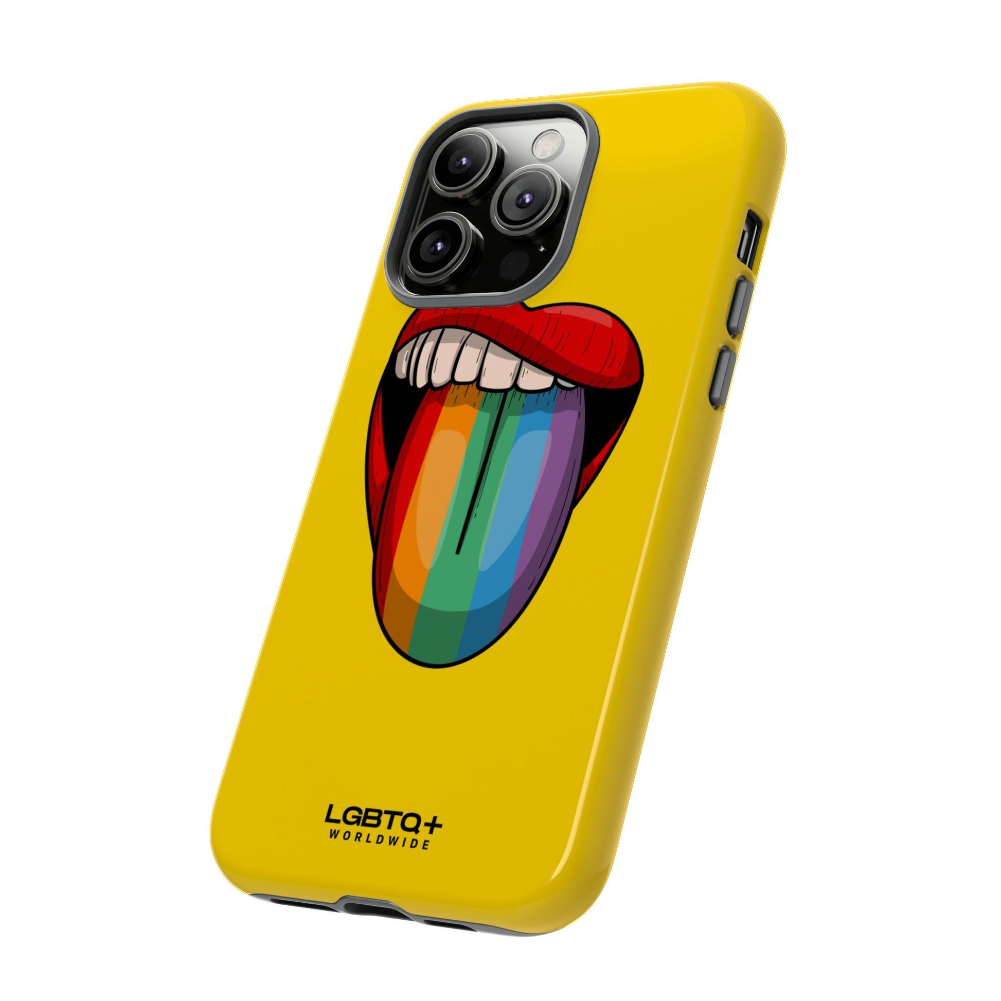 LGBTQWorldwide - ,,ZUNGE" Doppelgehäuse Handyhülle Accessories, Glossy, iPhone Cases, Matte, Phone accessory, Phone Cases, Samsung Cases, Thermo, Valentine's Day Picks lgbtq Bekleidung Accessoires unisex Zubehör