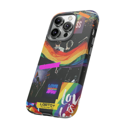 LGBTQWorldwide - ,,COMMUNITY" Doppelgehäuse Handyhülle Accessories, Glossy, iPhone Cases, Matte, Phone accessory, Phone Cases, Samsung Cases, Thermo, Valentine's Day Picks lgbtq Bekleidung Accessoires unisex Zubehör