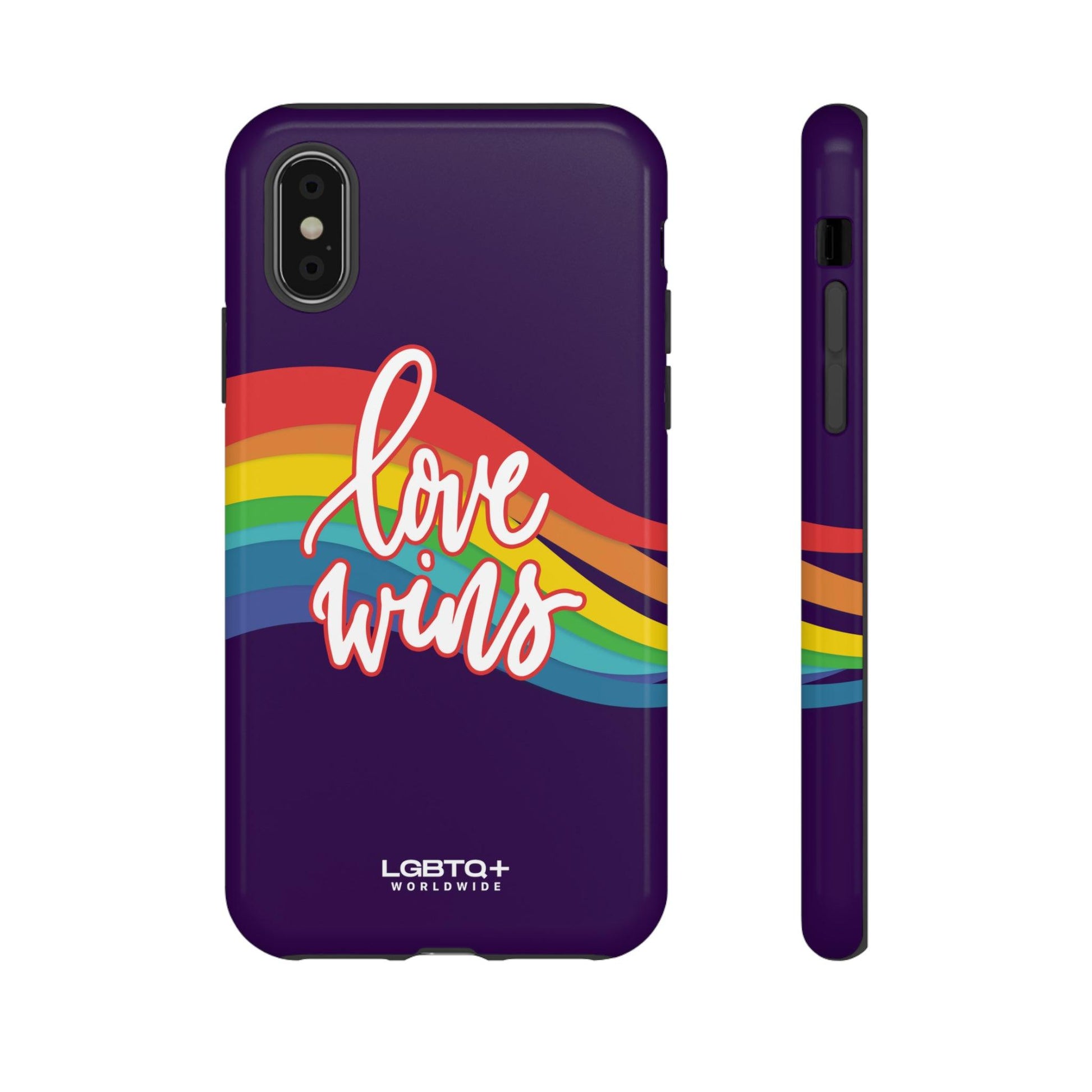 LGBTQWorldwide - ,,LIEBE GEWINNT" Doppelgehäuse Handyhülle Accessories, Glossy, iPhone Cases, Matte, Phone accessory, Phone Cases, Samsung Cases, Thermo, Valentine's Day Picks lgbtq Bekleidung Accessoires unisex Zubehör