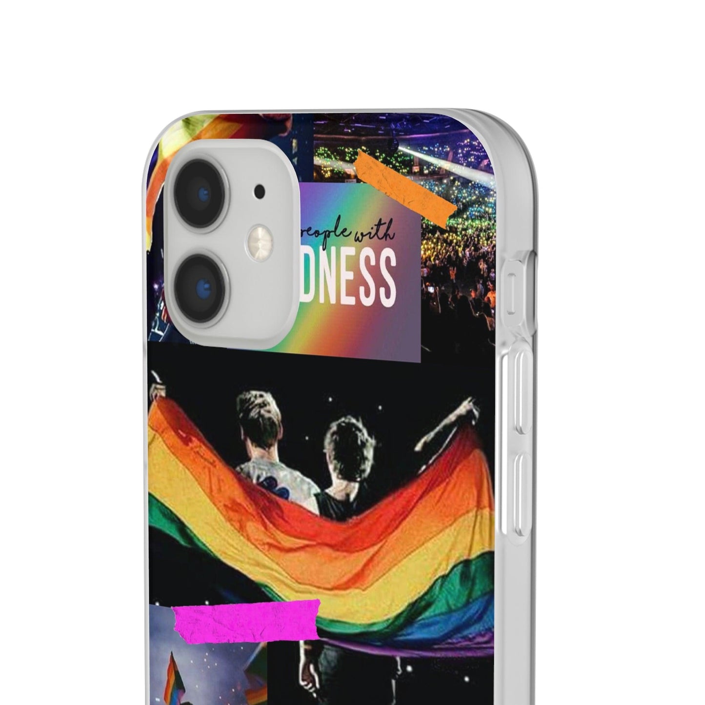 LGBTQWorldwide - ,,KINDNESS" Flexible Handyhülle Accessories, Case, iPhone, iPhone Cases, Phone accessory, Phone Cases, Samsung Cases, silikon, Valentine's Day promotion lgbtq Bekleidung Accessoires unisex Zubehör