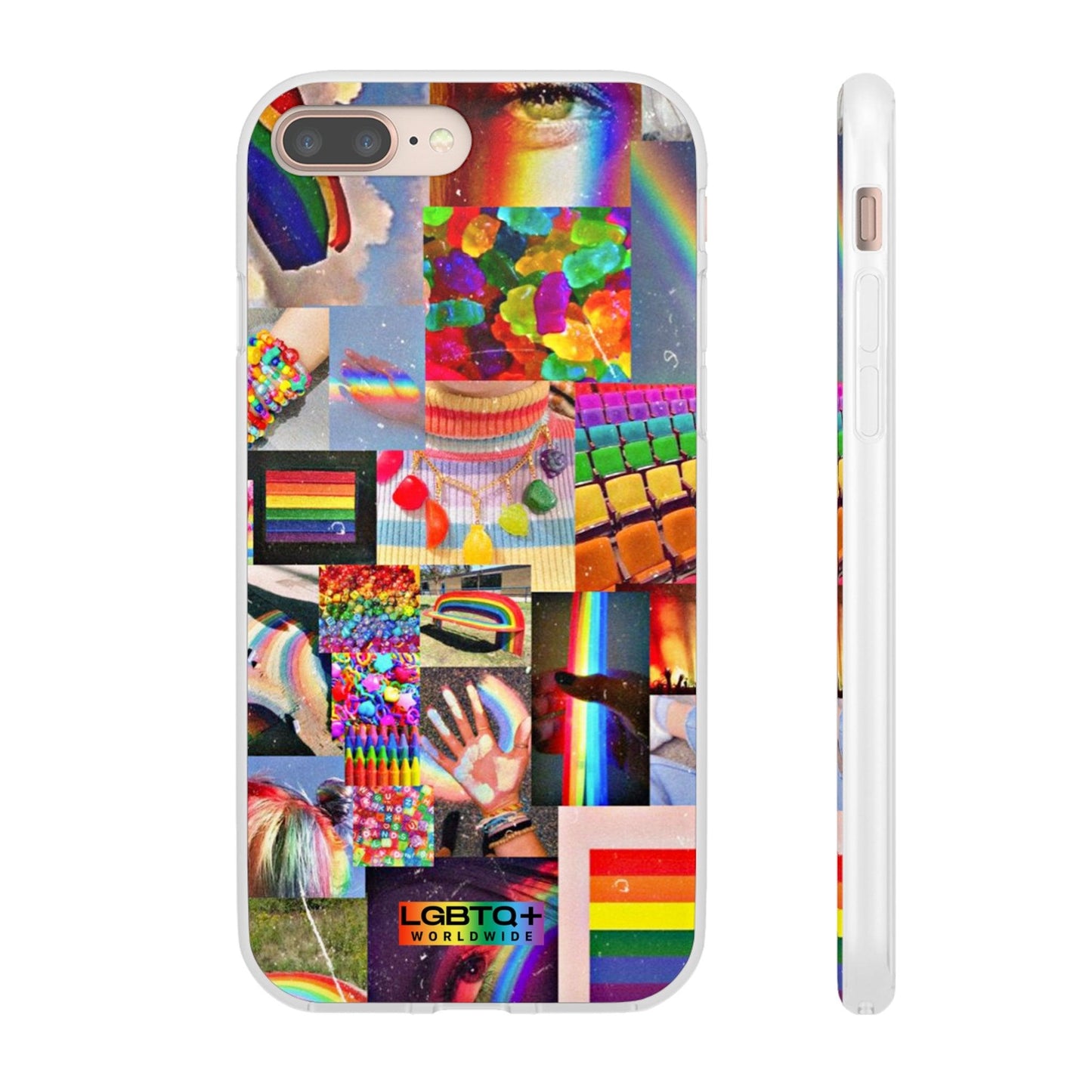 LGBTQWorldwide - ,,COMMUNITY" Flexible Handyhülle Accessories, Case, iPhone, iPhone Cases, Phone accessory, Phone Cases, Samsung Cases, silikon, Valentine's Day promotion lgbtq Bekleidung Accessoires unisex Zubehör