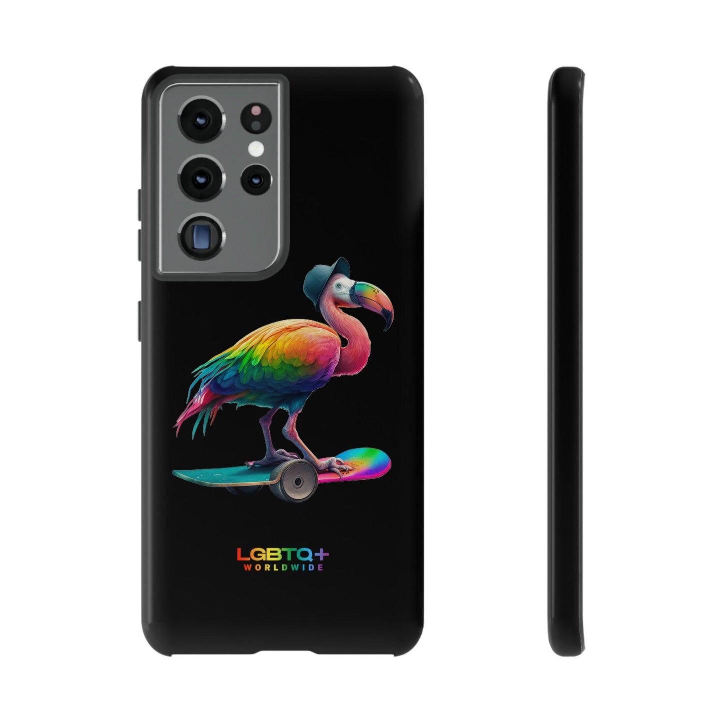 LGBTQWorldwide - ,,FLAMINGO" Doppelgehäuse Handyhülle Accessories, Glossy, iPhone Cases, Matte, Phone accessory, Phone Cases, Samsung Cases, tough, Valentine's Day Picks lgbtq Bekleidung Accessoires unisex Zubehör