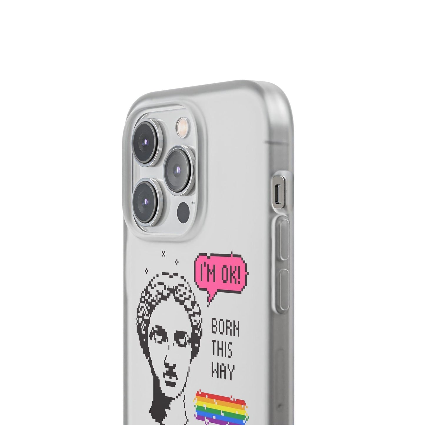 LGBTQWorldwide - ,,BORN THIS WAY" Flexible Handyhülle Accessories, Case, iPhone, iPhone Cases, Phone accessory, Phone Cases, Samsung Cases, silikon, Valentine's Day promotion lgbtq Bekleidung Accessoires unisex Zubehör