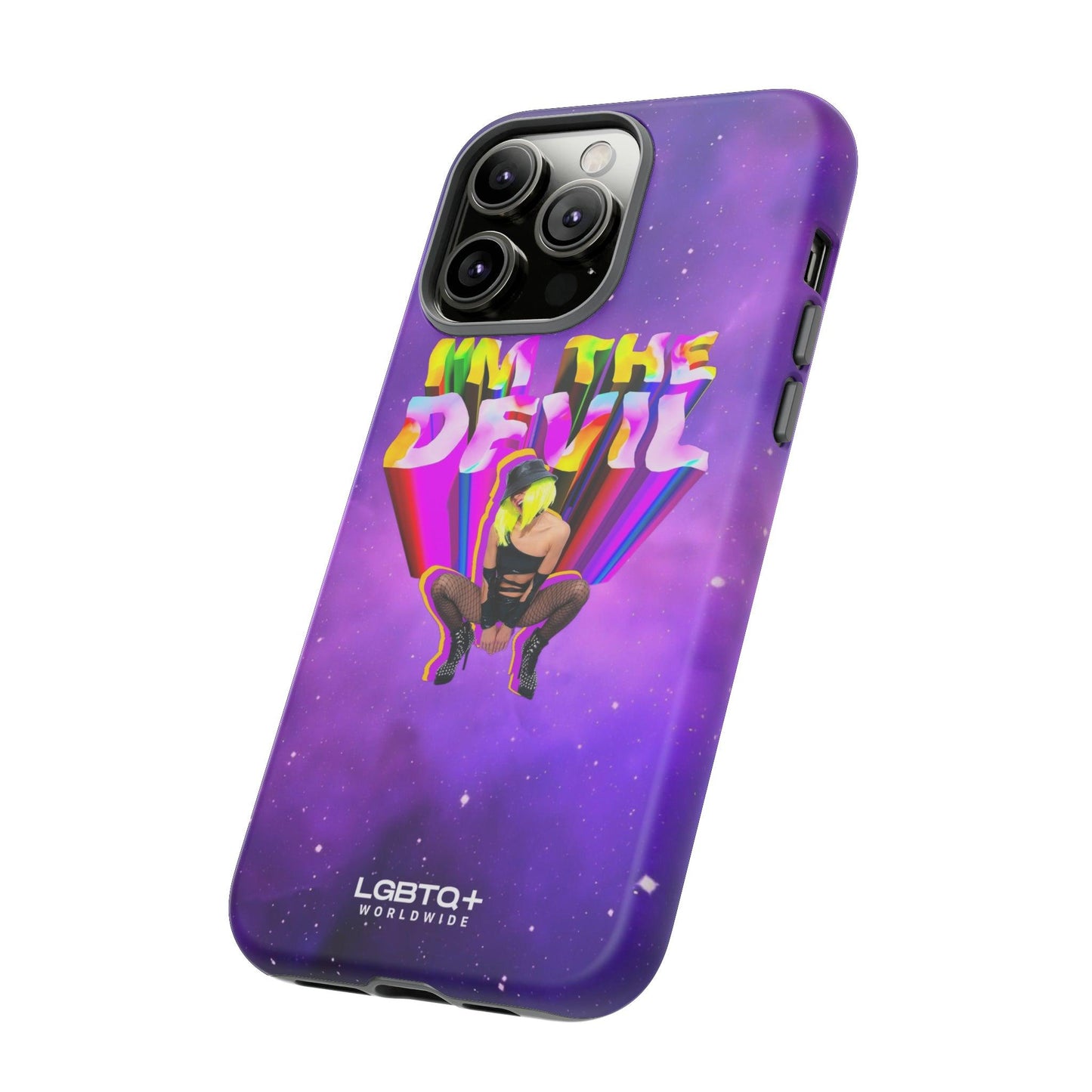 LGBTQWorldwide - ,,I AM THE DEVIL" Doppelgehäuse Handyhülle Accessories, Glossy, iPhone Cases, Matte, Phone accessory, Phone Cases, Samsung Cases, Thermo, Valentine's Day Picks lgbtq Bekleidung Accessoires unisex Zubehör