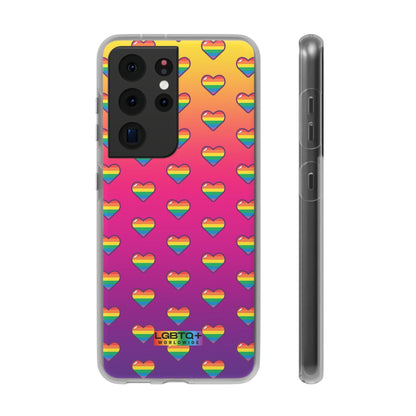 LGBTQWorldwide - ,,HERZEN" Flexible Handyhülle Accessories, Case, iPhone, iPhone Cases, Phone accessory, Phone Cases, Samsung Cases, silikon, Valentine's Day promotion lgbtq Bekleidung Accessoires unisex Zubehör