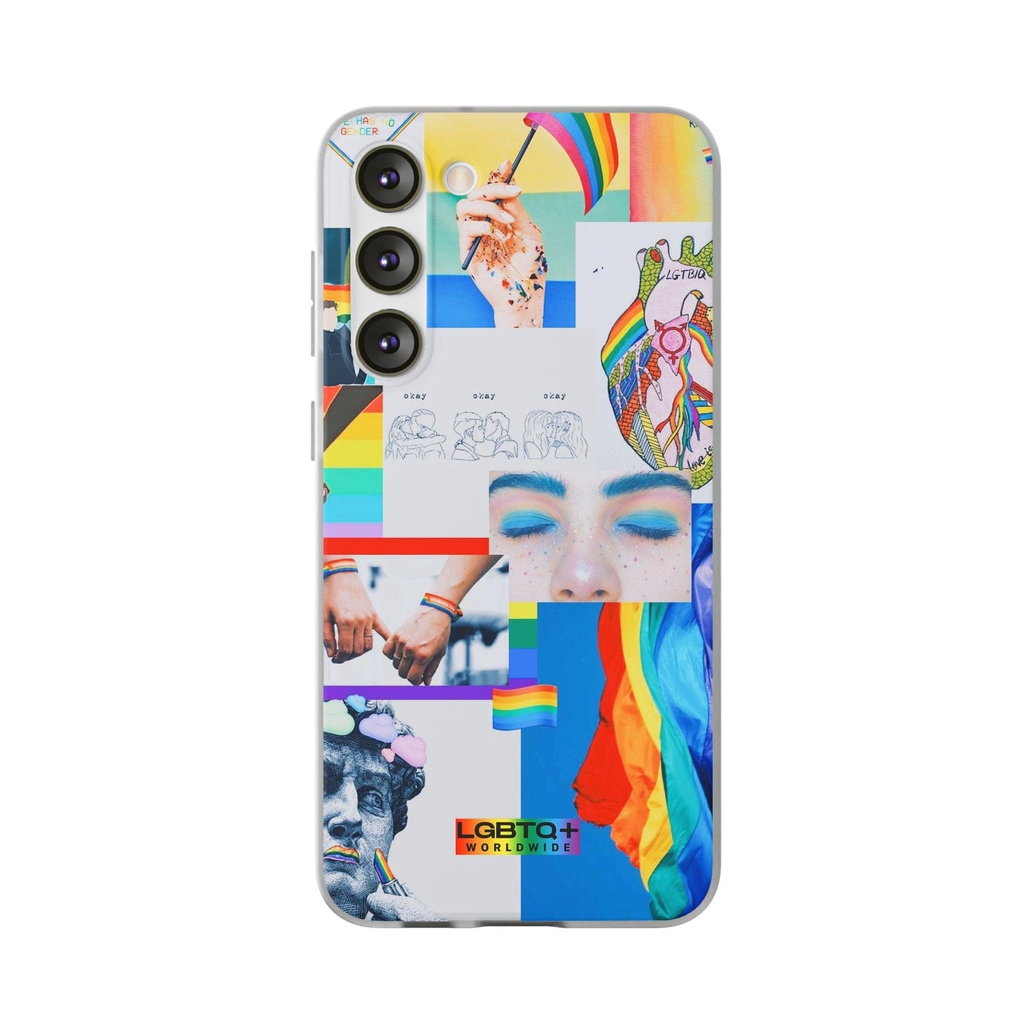 LGBTQWorldwide - ,,SEI FREI" Flexible Handyhülle Accessories, Case, iPhone, iPhone Cases, Phone accessory, Phone Cases, Samsung Cases, silikon, Valentine's Day promotion lgbtq Bekleidung Accessoires unisex Zubehör