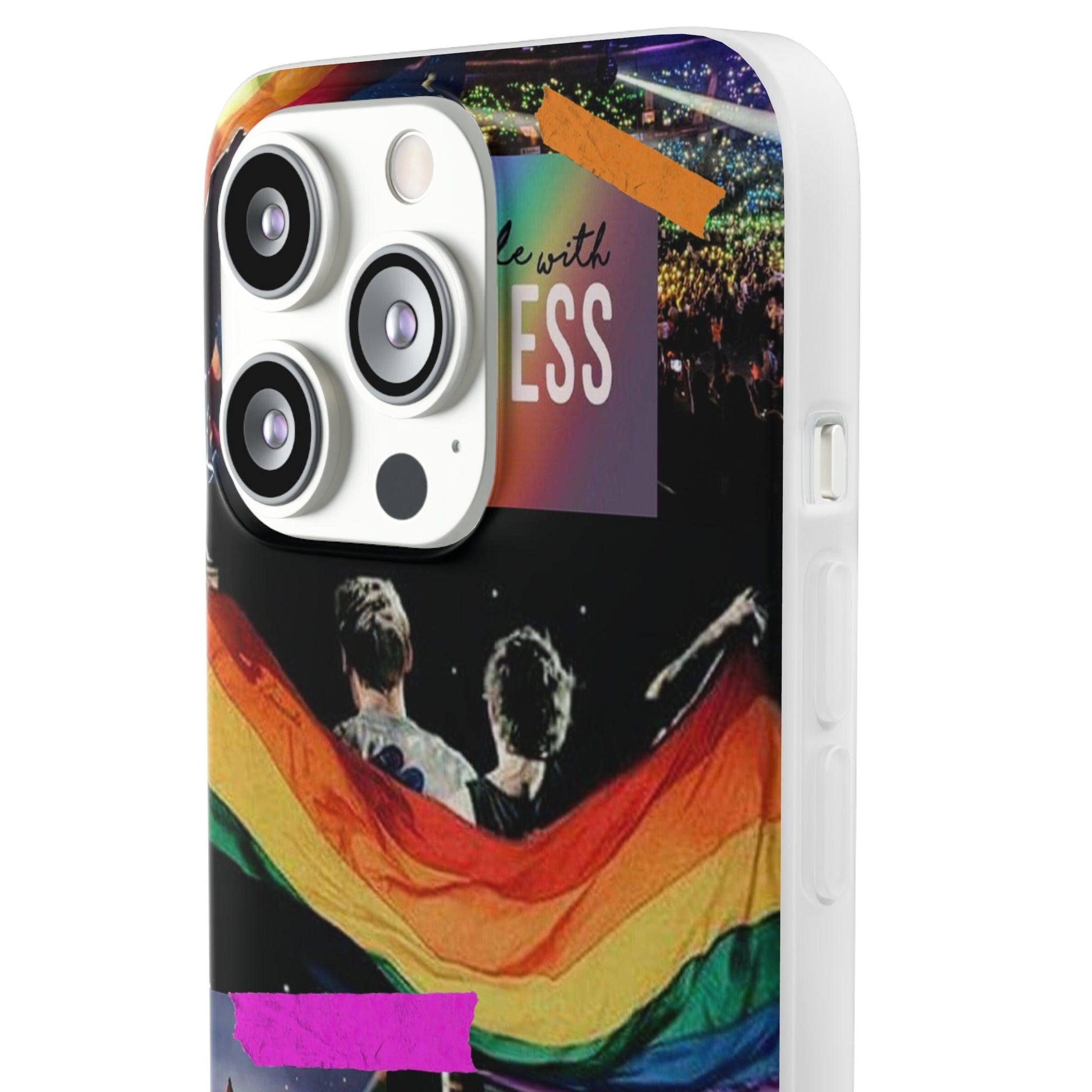 LGBTQWorldwide - ,,KINDNESS" Flexible Handyhülle Accessories, Case, iPhone, iPhone Cases, Phone accessory, Phone Cases, Samsung Cases, silikon, Valentine's Day promotion lgbtq Bekleidung Accessoires unisex Zubehör