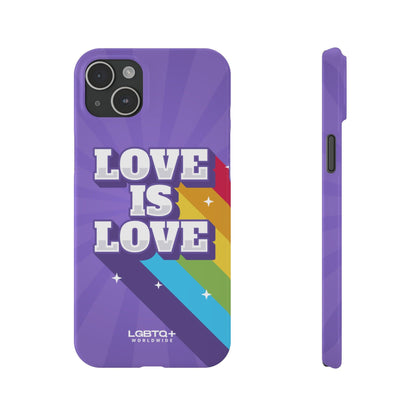 LGBTQWorldwide - ,,LOVE IS LOVE" Handyhülle Accessories, Back-to-School, card, Glossy, iPhone, iPhone Cases, Phone accessory, Phone Cases, Samsung Cases, Slim lgbtq Bekleidung Accessoires unisex Zubehör