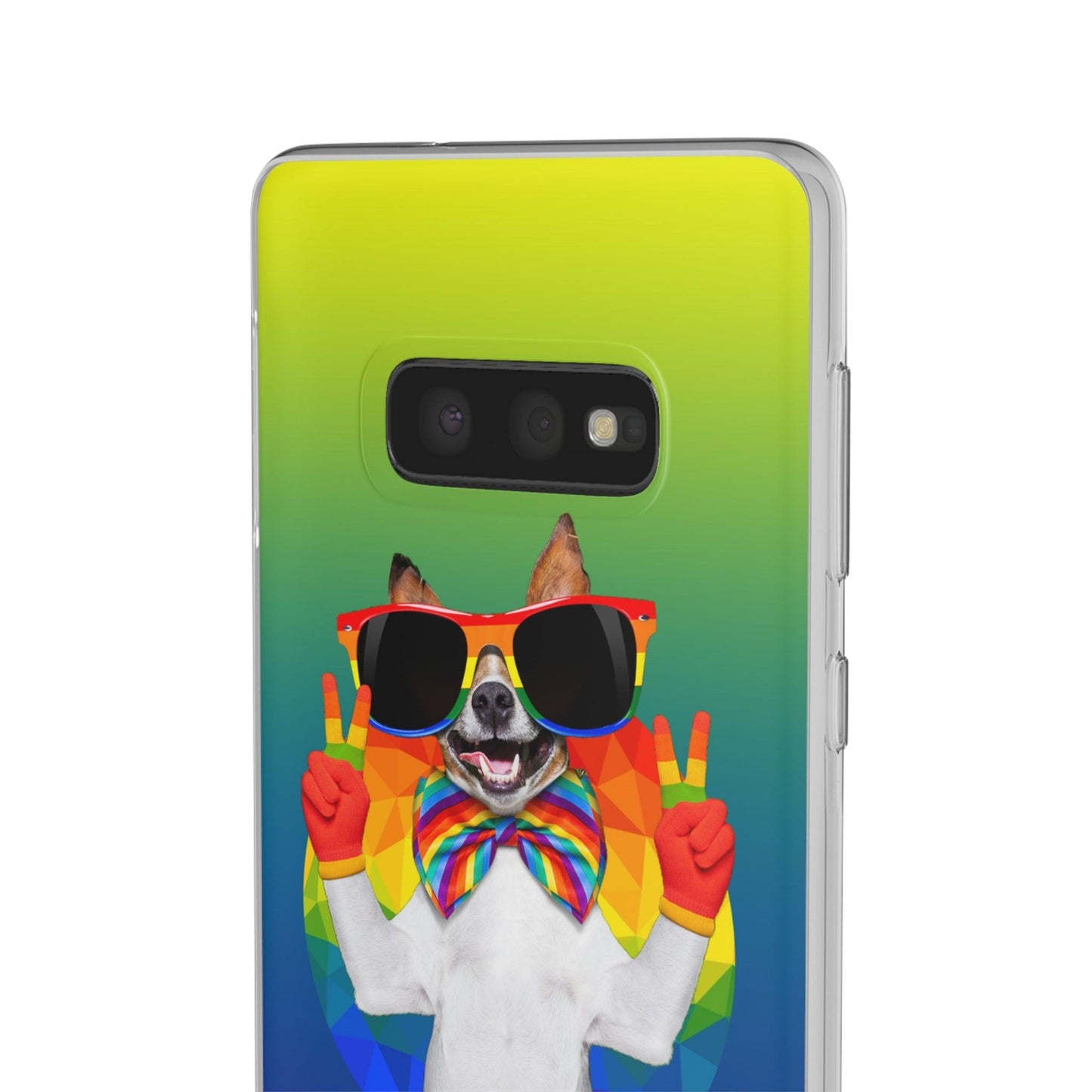 LGBTQWorldwide - ,,GLÜCKLICHER HUND" Flexible Handyhülle Accessories, Case, iPhone, iPhone Cases, Phone accessory, Phone Cases, Samsung Cases, silikon, Valentine's Day promotion lgbtq Bekleidung Accessoires unisex Zubehör