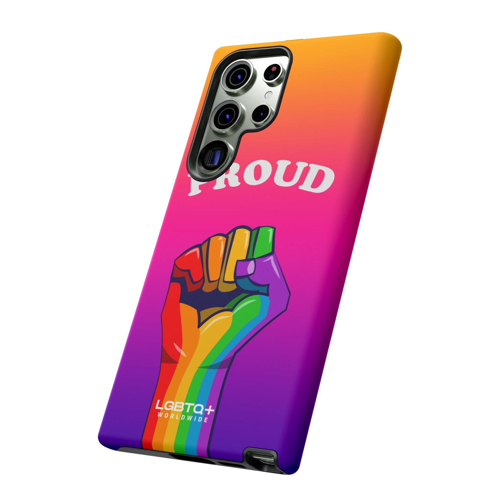 LGBTQWorldwide - ,,GLÜCKLICH" Doppelgehäuse Handyhülle Accessories, Glossy, iPhone Cases, Matte, Phone accessory, Phone Cases, Samsung Cases, Thermo, Valentine's Day Picks lgbtq Bekleidung Accessoires unisex Zubehör