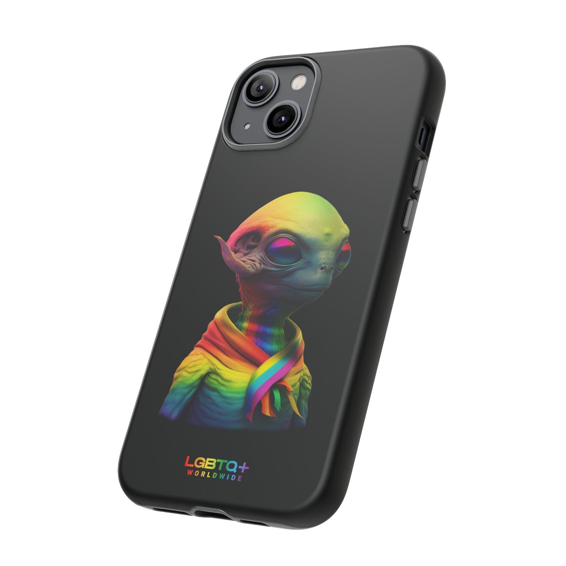 LGBTQWorldwide - ,,ALIEN" Doppelgehäuse Handyhülle Accessories, Glossy, iPhone Cases, Matte, Phone accessory, Phone Cases, Samsung Cases, tough, Valentine's Day Picks lgbtq Bekleidung Accessoires unisex Zubehör