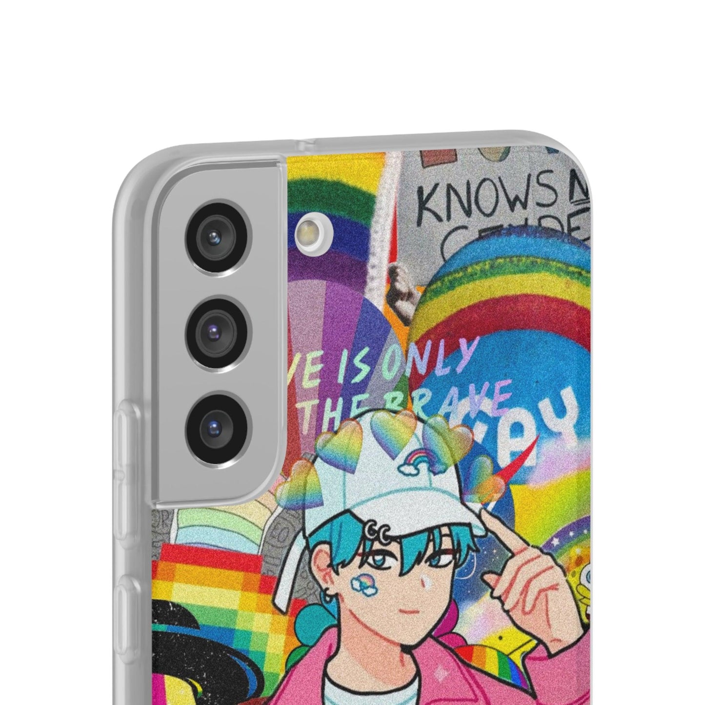 LGBTQWorldwide - ,,REGENBOGEN JUNGE" Flexible Handyhülle Accessories, Case, iPhone, iPhone Cases, Phone accessory, Phone Cases, Samsung Cases, silikon, Valentine's Day promotion lgbtq Bekleidung Accessoires unisex Zubehör