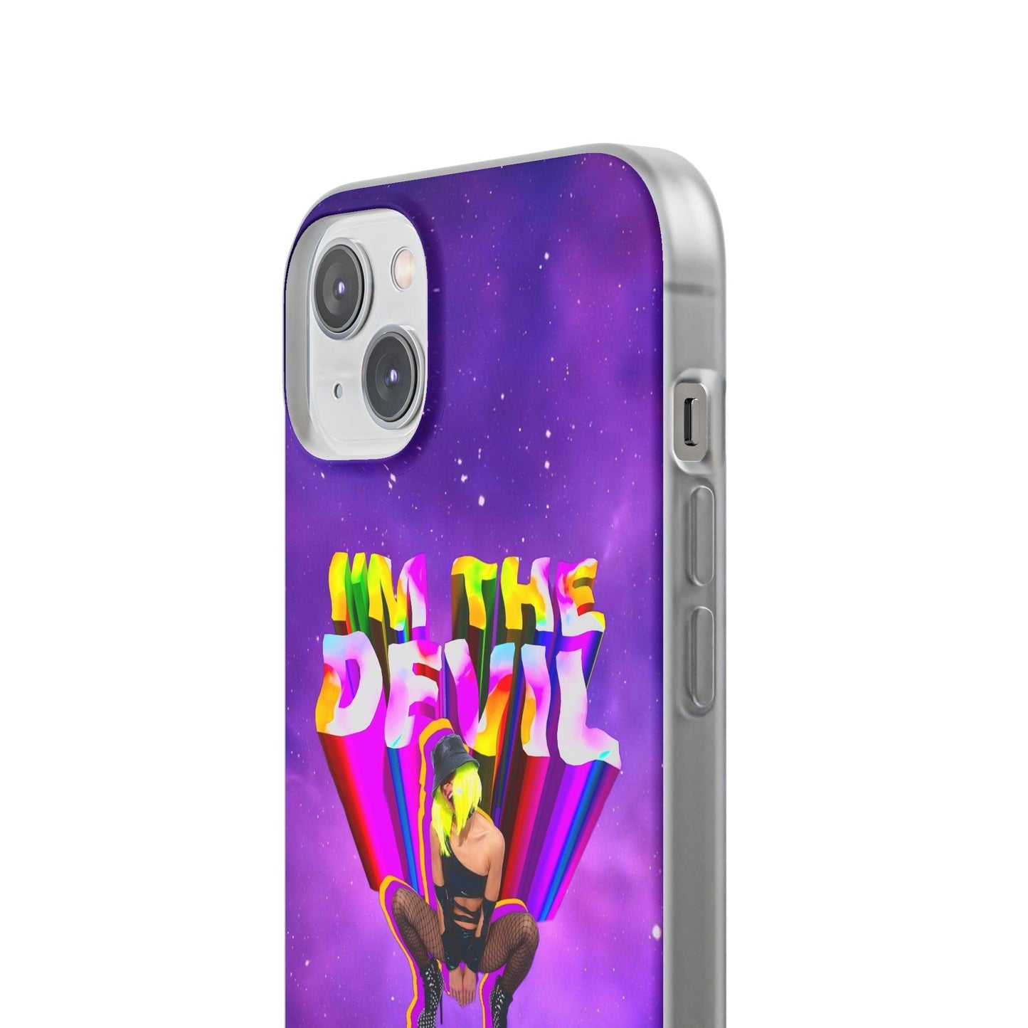 LGBTQWorldwide - ,,I AM THE DEVIL" Flexible Handyhülle Accessories, Case, iPhone, iPhone Cases, Phone accessory, Phone Cases, Samsung Cases, silikon, Valentine's Day promotion lgbtq Bekleidung Accessoires unisex Zubehör