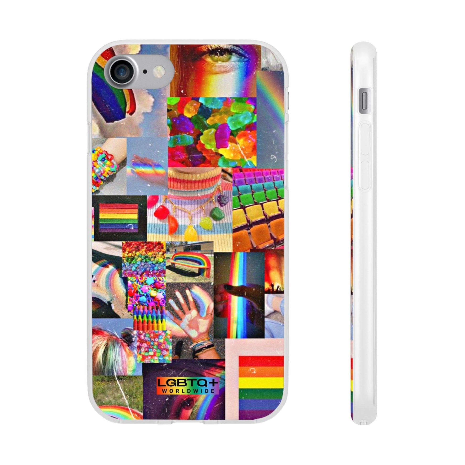 LGBTQWorldwide - ,,COMMUNITY" Flexible Handyhülle Accessories, Case, iPhone, iPhone Cases, Phone accessory, Phone Cases, Samsung Cases, silikon, Valentine's Day promotion lgbtq Bekleidung Accessoires unisex Zubehör