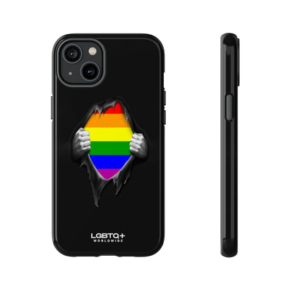 LGBTQWorldwide - ,,SCHWARZES LOCH" Doppelgehäuse Handyhülle Accessories, Glossy, iPhone Cases, Matte, Phone accessory, Phone Cases, Samsung Cases, Thermo, Valentine's Day Picks lgbtq Bekleidung Accessoires unisex Zubehör