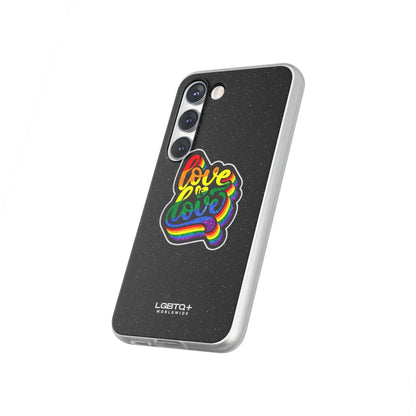 LGBTQWorldwide - ,,LIEBE IST LIEBE" Flexible Handyhülle Accessories, Case, iPhone, iPhone Cases, Phone accessory, Phone Cases, Samsung Cases, Valentine's Day promotion lgbtq Bekleidung Accessoires unisex Zubehör